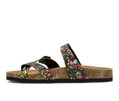 Women's Unionbay Melody Footbed Sandals Blue Daisy -GC shoes Shop 3 15