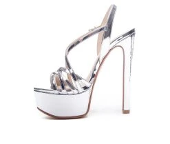 Women's Chinese Laundry Teaser 2 Platform Dress Sandals Silver 9 Women's Chinese Laundry Teaser 2 Platform Dress Sandals Silver -GC shoes Shop 3 156