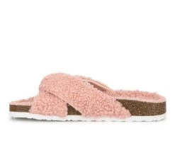 Women's Olivia Miller Lana Footbed Sandals Blush -GC shoes Shop 3 17