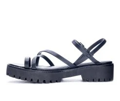 Women's Dirty Laundry Rhoni Platform Heeled Sandals Black -GC shoes Shop 3 171