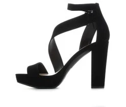 Women's Delicious Sleepy Dress Sandals Black Nubuck 9 Women's Delicious Sleepy Dress Sandals Black Nubuck -GC shoes Shop 3 178