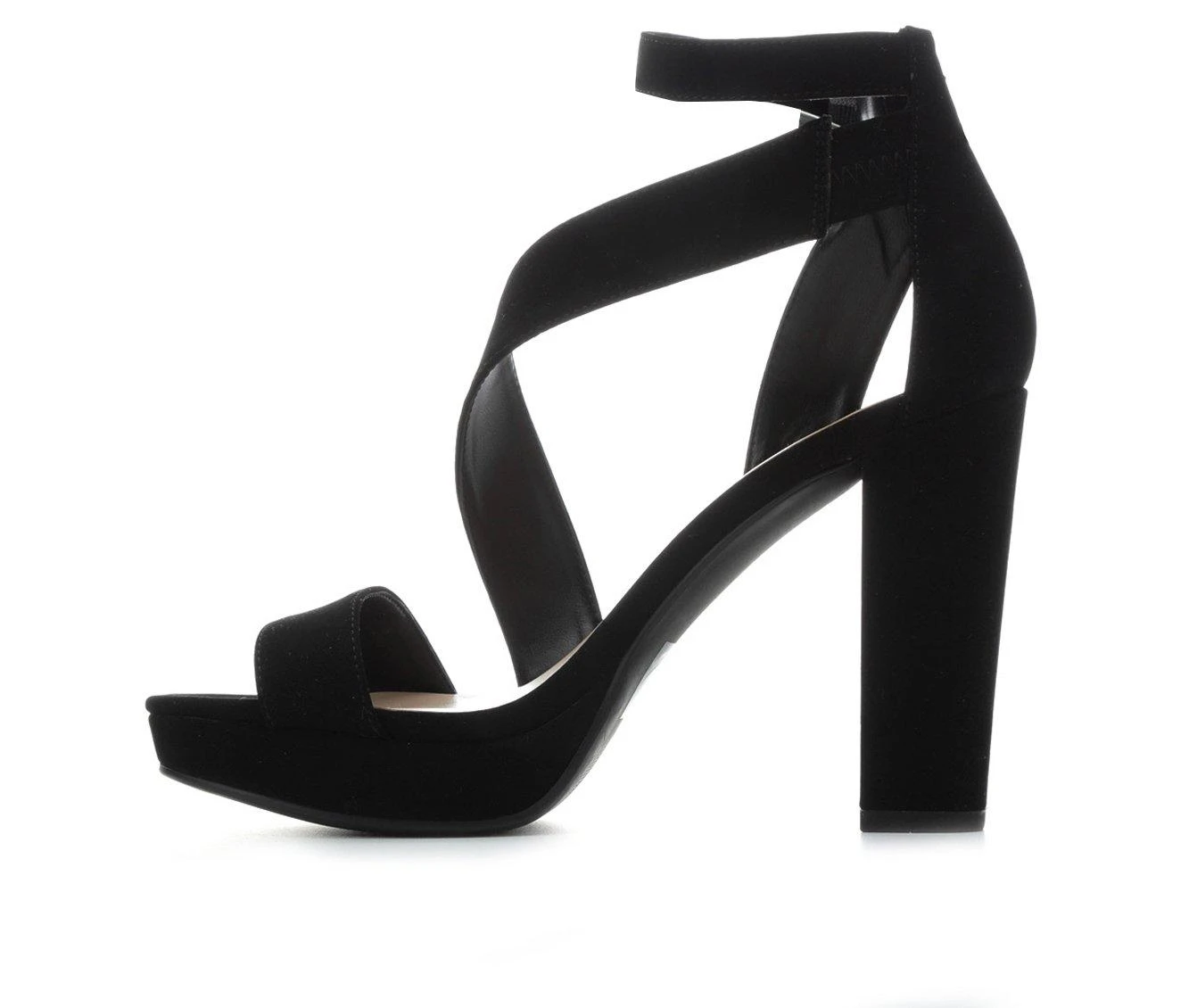 Women's Delicious Sleepy Dress Sandals Black Nubuck 4 Women's Delicious Sleepy Dress Sandals Black Nubuck - Image 4