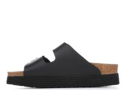 Women's Birkenstock Arizona Platform Footbed Sandals Black -GC shoes Shop 3 20