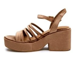 Women's Coconuts By Matisse Stargaze Platform Wedge Sandals Bronze -GC shoes Shop 3 202