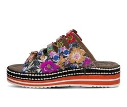 Women's L'Artiste Zazzera Platform Sandals Purple Multi -GC shoes Shop 3 204