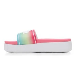 Women's Puma Platform Slide Ombre Sport Slides White/Blue/Lime 9 Women's Puma Platform Slide Ombre Sport Slides White/Blue/Lime -GC shoes Shop 3 207