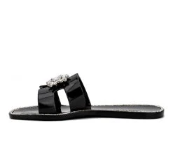 Women's Olivia Miller Kai Platform Wedge Sandals Black 3 Women's Olivia Miller Kai Platform Wedge Sandals Black -GC shoes Shop 3 213