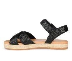 Women's Journee Collection Brooke Espadrille Flatform Sandals Black -GC shoes Shop 3 230