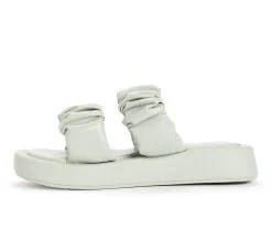 Women's MUK LUKS Club South Beach Platform Sandals Mint 9 Women's MUK LUKS Club South Beach Platform Sandals Mint -GC shoes Shop 3 232