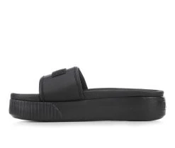 Women's Puma Platform Slide 2 Sport Slides Black/Black 9 Women's Puma Platform Slide 2 Sport Slides Black/Black -GC shoes Shop 3 235