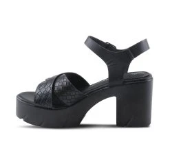 Women's Patrizia Judith Block Heeled Sandals Black -GC shoes Shop 3 255