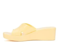 Women's Olivia Miller Karen Wedge Sandals Yellow -GC shoes Shop 3 269