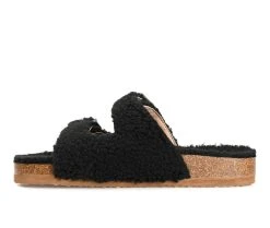 Women's Journee Collection Delpheen Footbed Sandals Black -GC shoes Shop 3 286