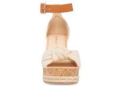 Women's Madden Girl Colette Platform Wedge Sandals Oatmeal Multi -GC shoes Shop 3 297