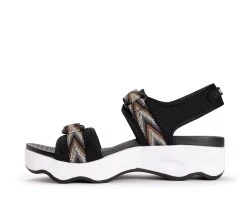 Women's MUK LUKS Roller Derby Platform Sandals Black -GC shoes Shop 3 302