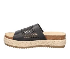 Women's Bella Vita Beverly Platform Sandals Black Leather -GC shoes Shop 3 310