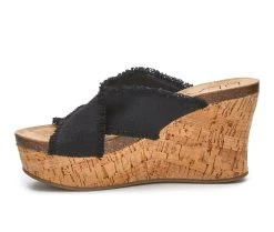 Women's Beach By Matisse Sea Salt Wedge Sandals Black -GC shoes Shop 3 326