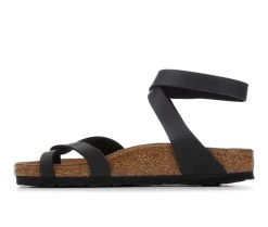 Women's Birkenstock Yara Footbed Sandals Black -GC shoes Shop 3 34