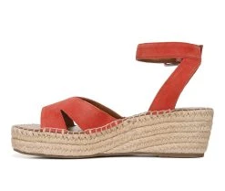 Women's Franco Sarto Pellia Wedge Sandals Tangelo -GC shoes Shop 3 342