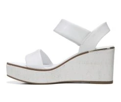 Women's Franco Sarto Sweety Wedge Sandals White -GC shoes Shop 3 343