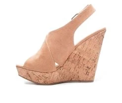 Women's Chinese Laundry Myya Wedges Camel -GC shoes Shop 3 349
