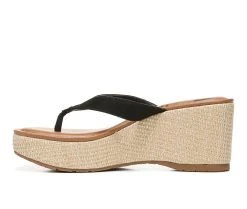 Women's Zodiac Rio Platform Wedge Flip-Flops Black -GC shoes Shop 3 377