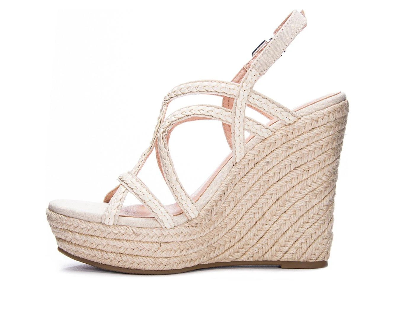 Women's Chinese Laundry Maylin Platform Espadrille Wedges Cream 4 Women's Chinese Laundry Maylin Platform Espadrille Wedges Cream - Image 4
