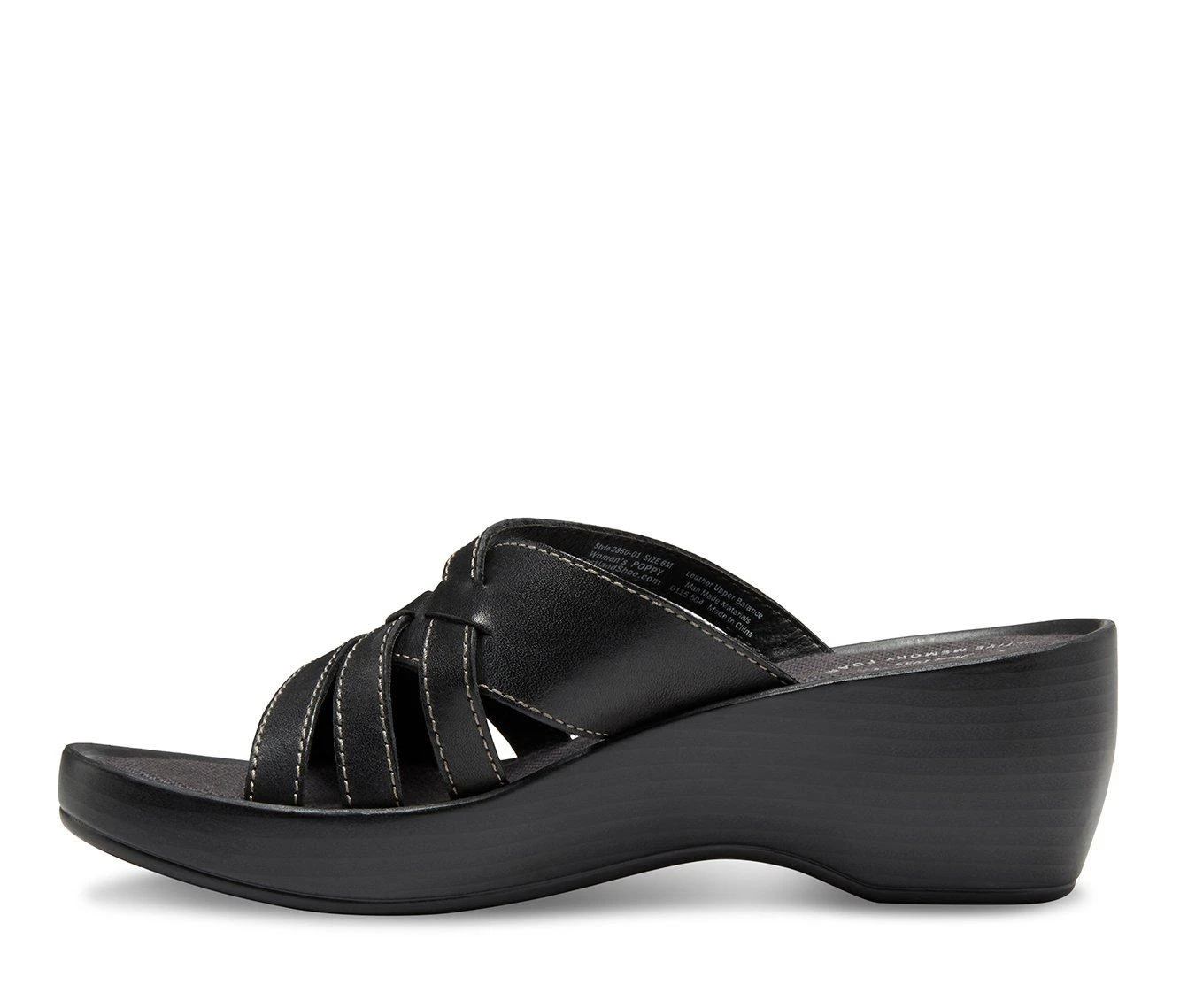 Women's Eastland Poppy Sandals Black 4 Women's Eastland Poppy Sandals Black - Image 4