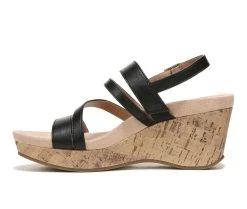 Women's LifeStride Discover Wedge Sandals Black -GC shoes Shop 3 427