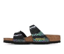 Women's Birkenstock Sydney Vegan Footbed Sandals Shiny Snake Blk 9 Women's Birkenstock Sydney Vegan Footbed Sandals Shiny Snake Blk -GC shoes Shop 3 43