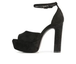 Women's Rag & Co Beaty Platform Dress Sandals Black 9 Women's Rag & Co Beaty Platform Dress Sandals Black -GC shoes Shop 3 430