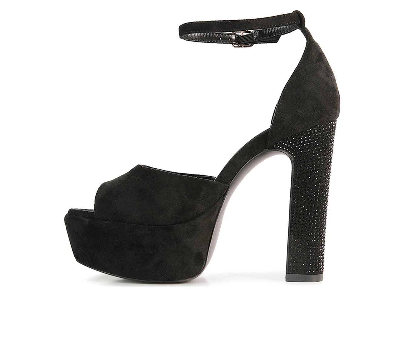 Women's Rag & Co Beaty Platform Dress Sandals Black 4 Women's Rag & Co Beaty Platform Dress Sandals Black - Image 4