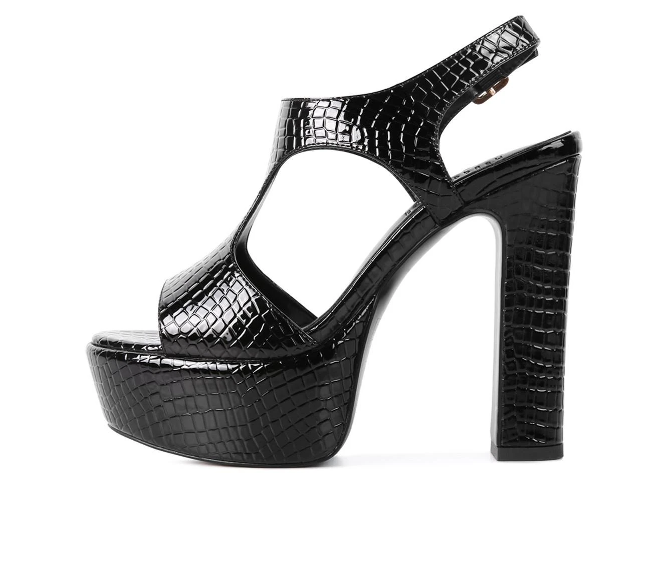 Women's Rag & Co Croft Platform Dress Sandals Black 4 Women's Rag & Co Croft Platform Dress Sandals Black - Image 4