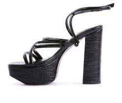 Women's London Rag Beam Platform Dress Sandals Black 9 Women's London Rag Beam Platform Dress Sandals Black -GC shoes Shop 3 435