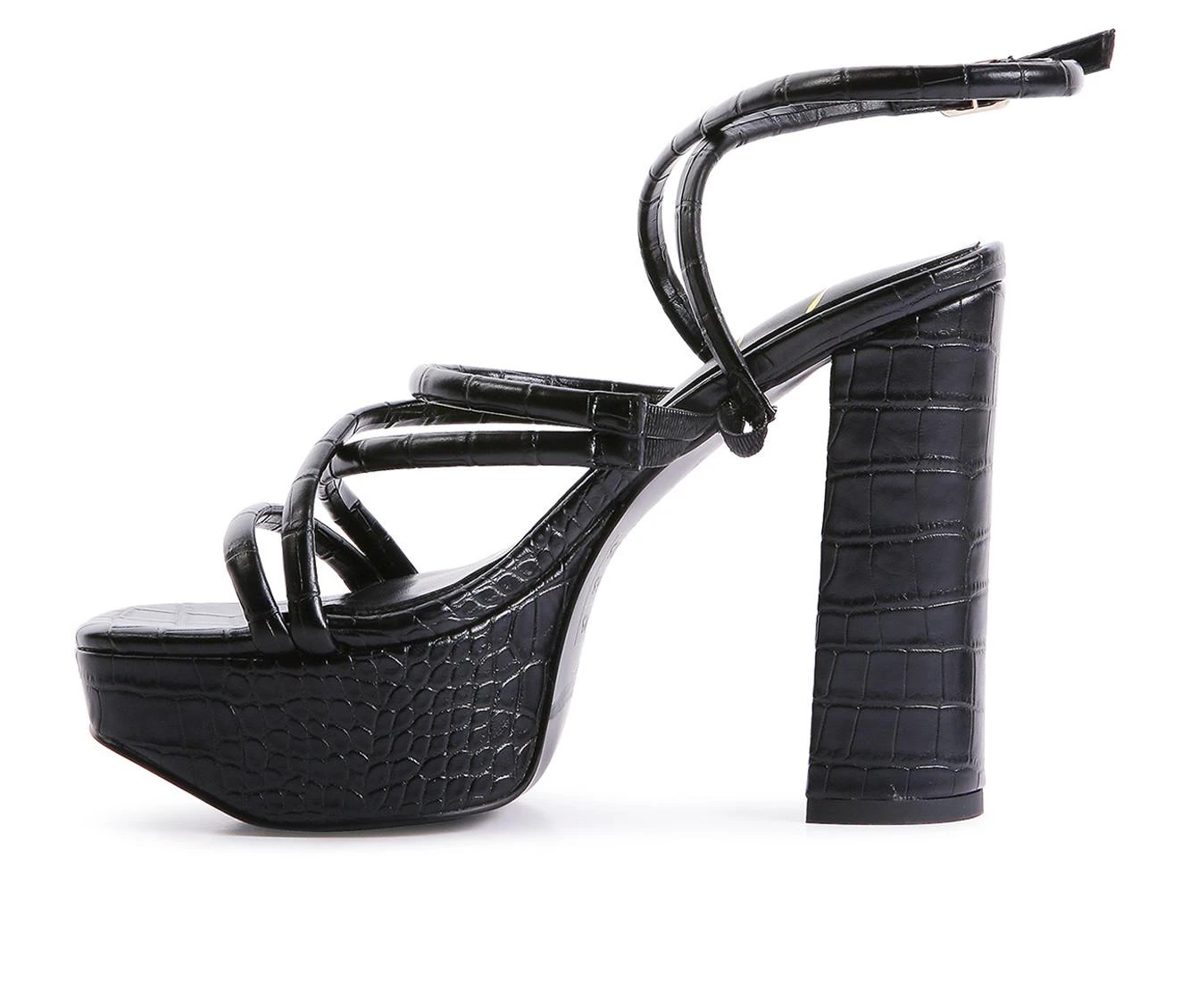 Women's London Rag Beam Platform Dress Sandals Black 4 Women's London Rag Beam Platform Dress Sandals Black - Image 4