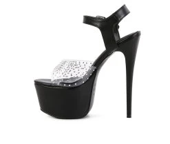 Women's London Rag First Date Platform Dress Sandals Black 9 Women's London Rag First Date Platform Dress Sandals Black -GC shoes Shop 3 438