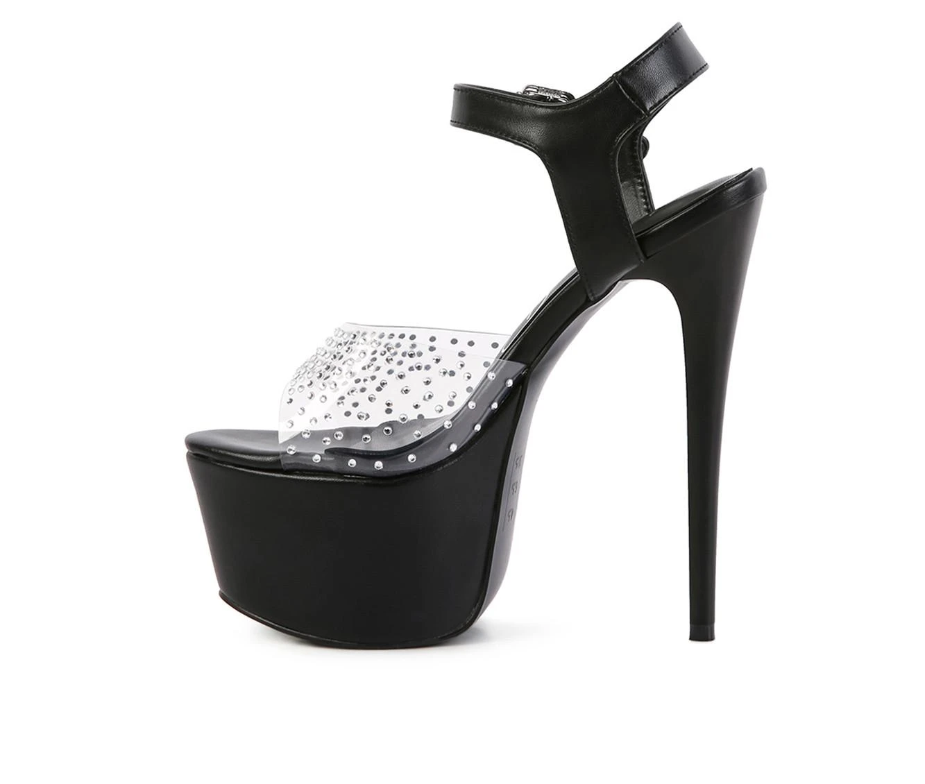 Women's London Rag First Date Platform Dress Sandals Black 4 Women's London Rag First Date Platform Dress Sandals Black - Image 4