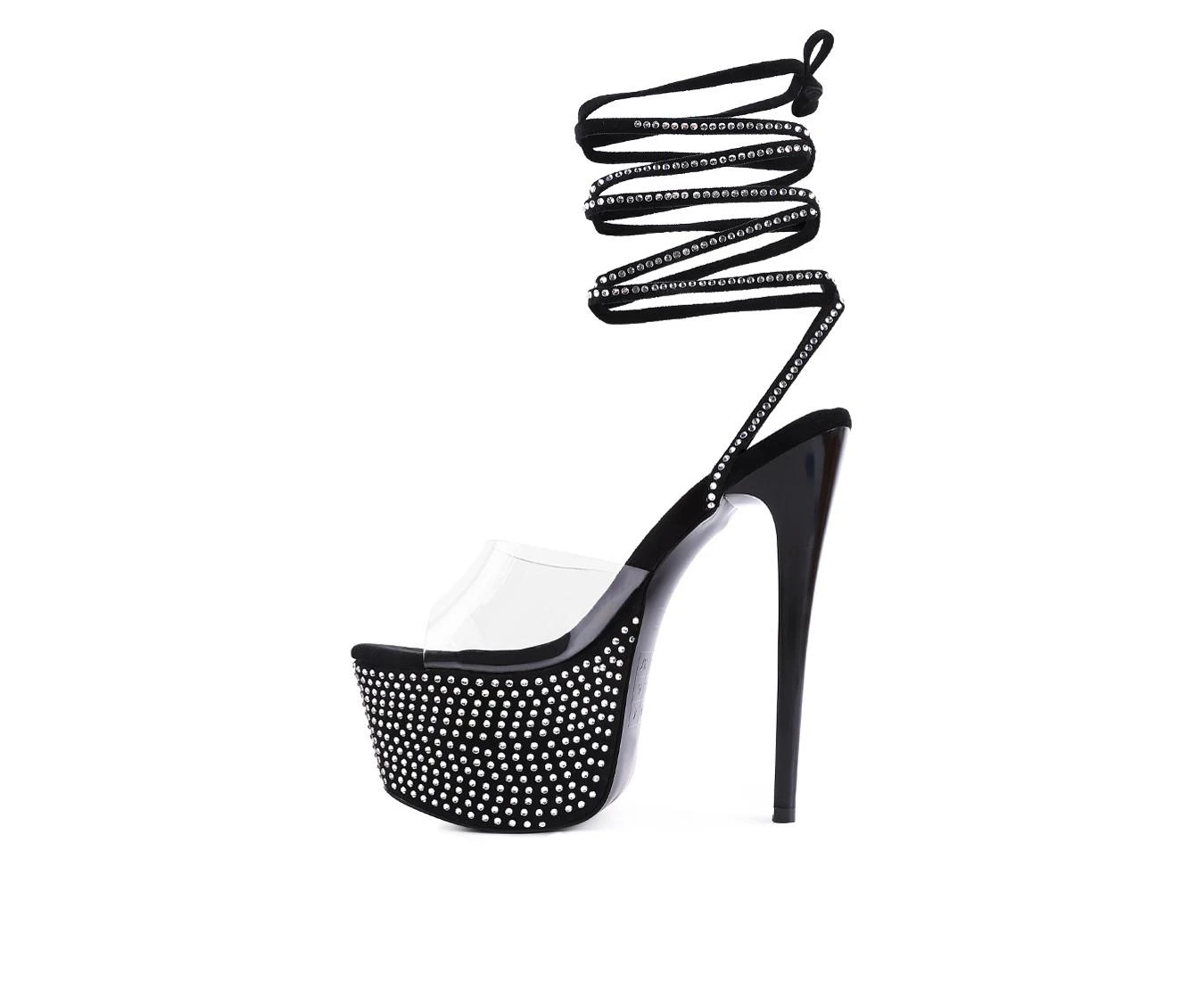 Women's London Rag Sugar Platform Stiletto Heels Black 4 Women's London Rag Sugar Platform Stiletto Heels Black - Image 4