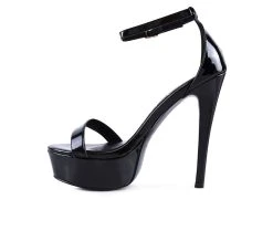 Women's London Rag My Mans Platform Dress Sandals Black -GC shoes Shop 3 444