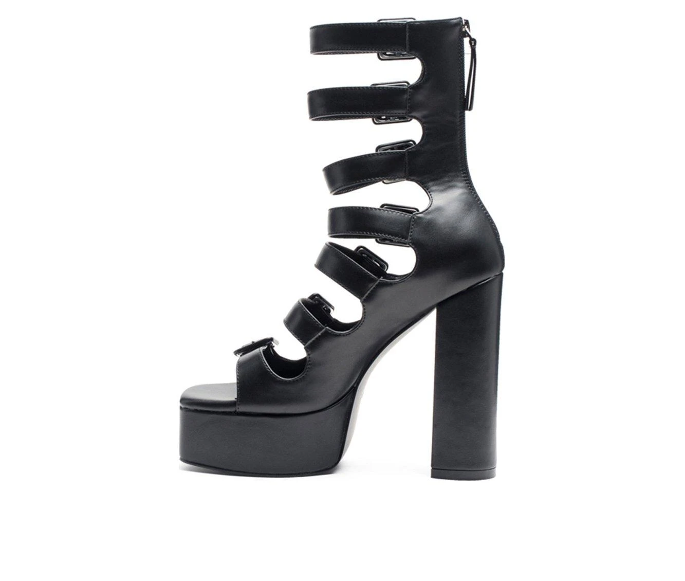 Women's London Rag Sarouchi Platform Dress Sandals Black 4 Women's London Rag Sarouchi Platform Dress Sandals Black - Image 4