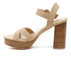 Women's Rag & Co Choupette Dress Sandals Nude -GC shoes Shop 3 455