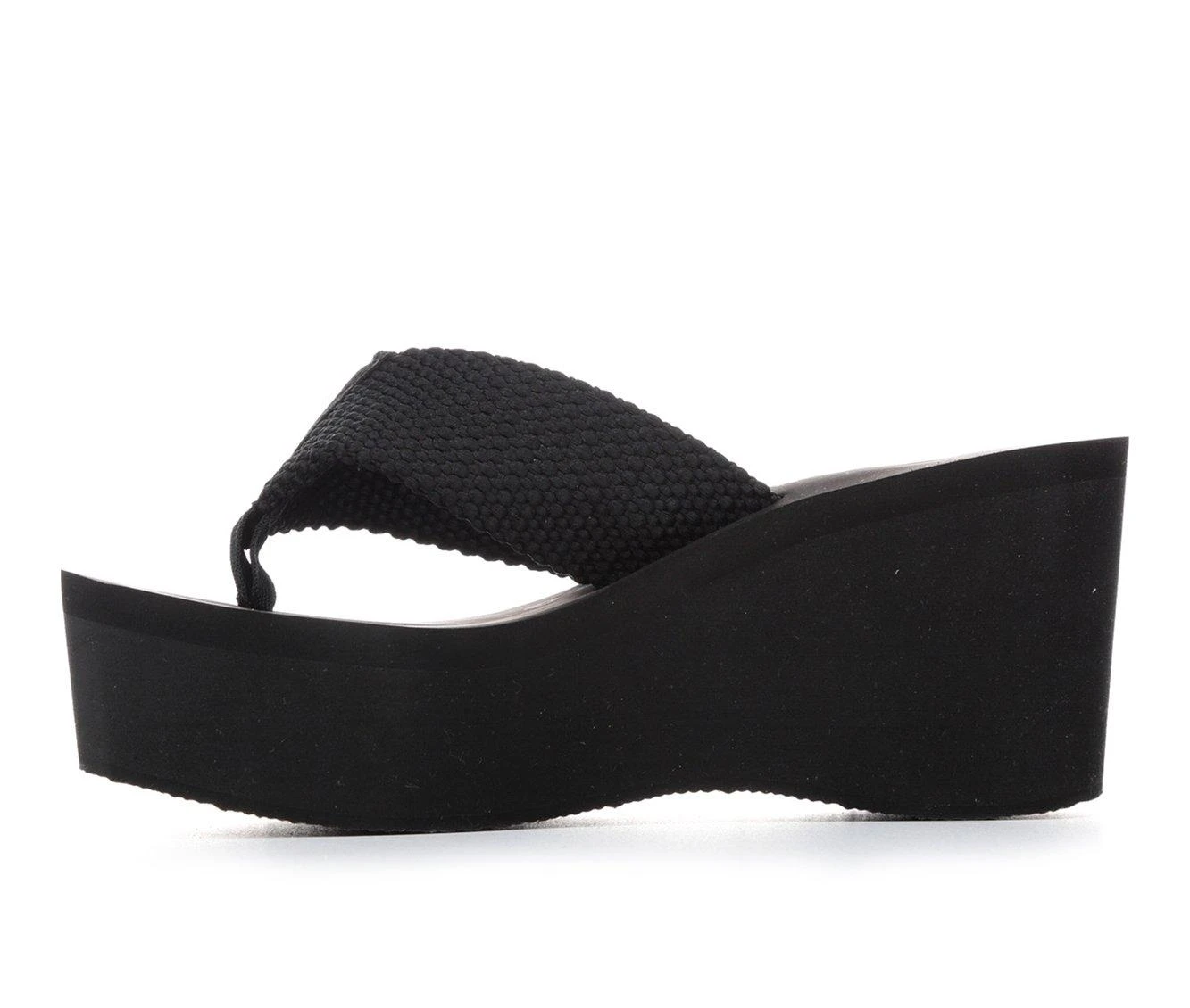 Women's Rocket Dog Crush Webbing Platform Flip-Flops Black 4 Women's Rocket Dog Crush Webbing Platform Flip-Flops Black - Image 4
