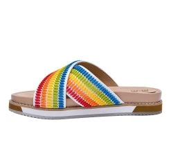 Women's Jane And The Shoe Juniper Flatform Sandals Rainbow 3 Women's Jane And The Shoe Juniper Flatform Sandals Rainbow -GC shoes Shop 3 485