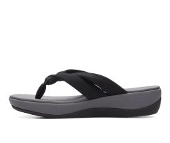 Women's Clarks Arla Kaylie Flatform Flip-Flops Black -GC shoes Shop 3 486