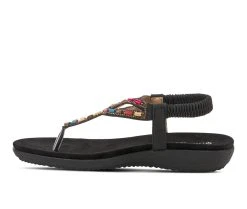 Women's Patrizia Crema Thong Sandals Black -GC shoes Shop 3 623