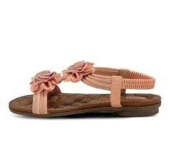 Women's Patrizia Nectarine Flat Sandals Peach Multi -GC shoes Shop 3 627