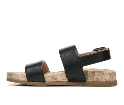 Women's LifeStride Holiday Footbed Sandals Black -GC shoes Shop 3 63