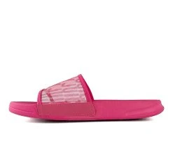Women's Juicy Wryter Footbed Slides Bright Pink -GC shoes Shop 3 64