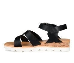 Women's Journee Collection Jovi Sandals Black 3 Women's Journee Collection Jovi Sandals Black -GC shoes Shop 3 644