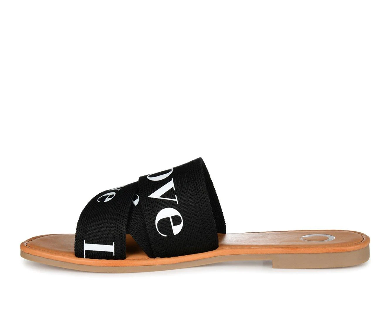 Women's Journee Collection Ivante Flat Slip-On Sandals Black 4 Women's Journee Collection Ivante Flat Slip-On Sandals Black - Image 4